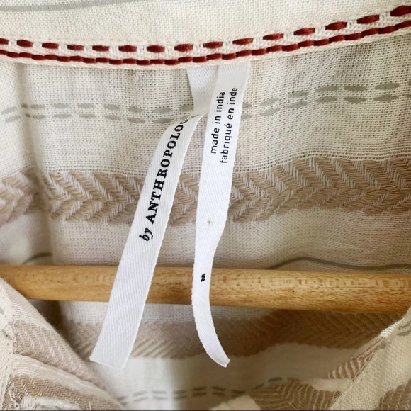 Anthropologie Delphine Textured Sleeveless Tunic Sz Medium - Picture 5 of 7